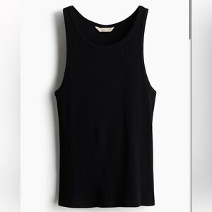 H&M Ribbed Silk-blend Tank Top